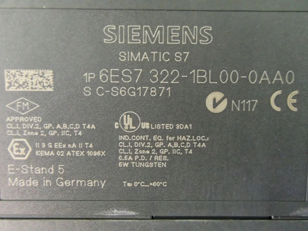 SIEMENS 6ES7322-1BL00-0AA0