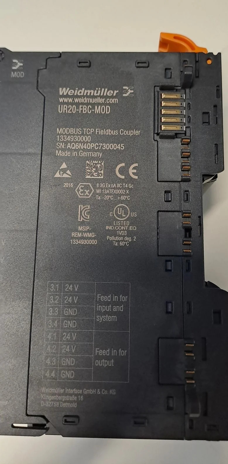 WEIDMULLER  UR20-FBC-MOD