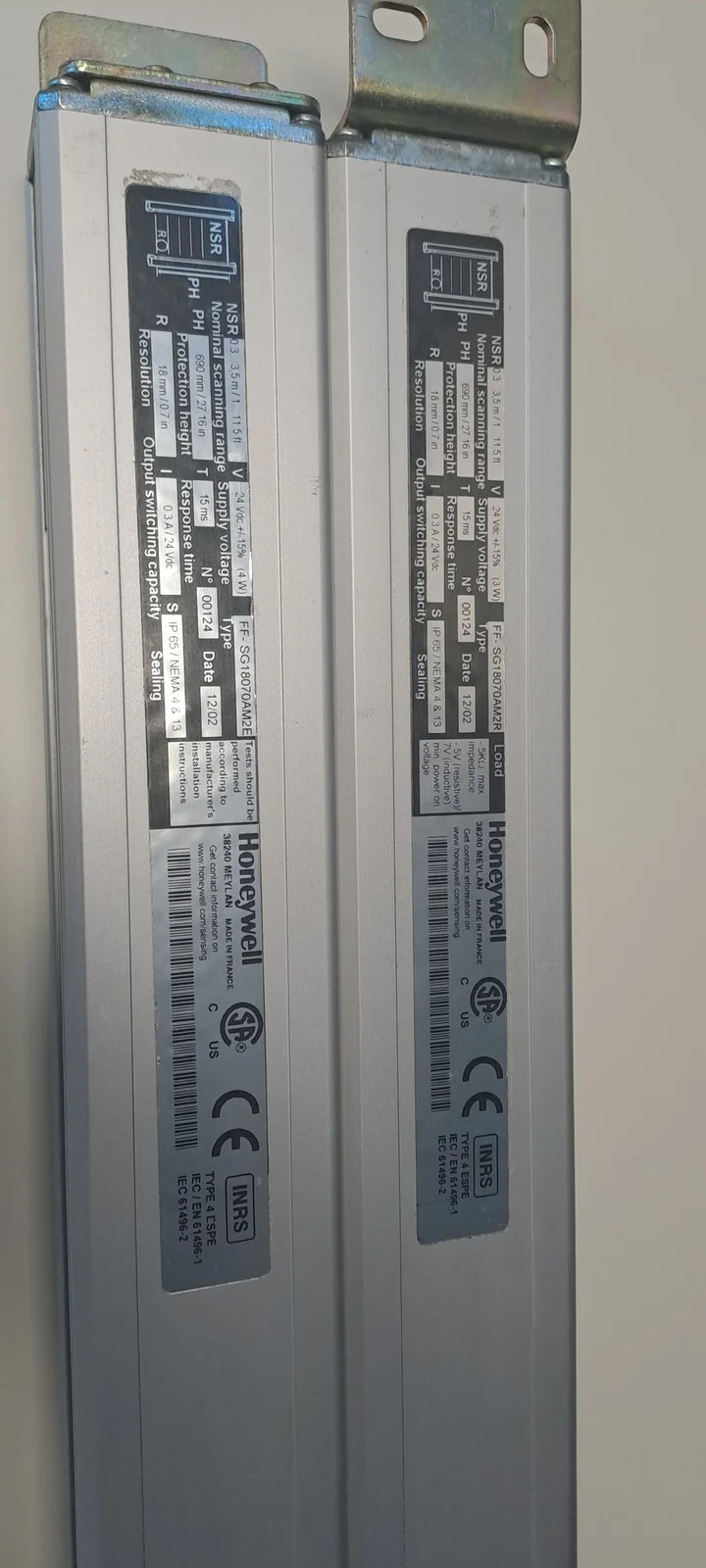 HONEYWELL FF-SG18070AM2E + FF-SG18070AM2R