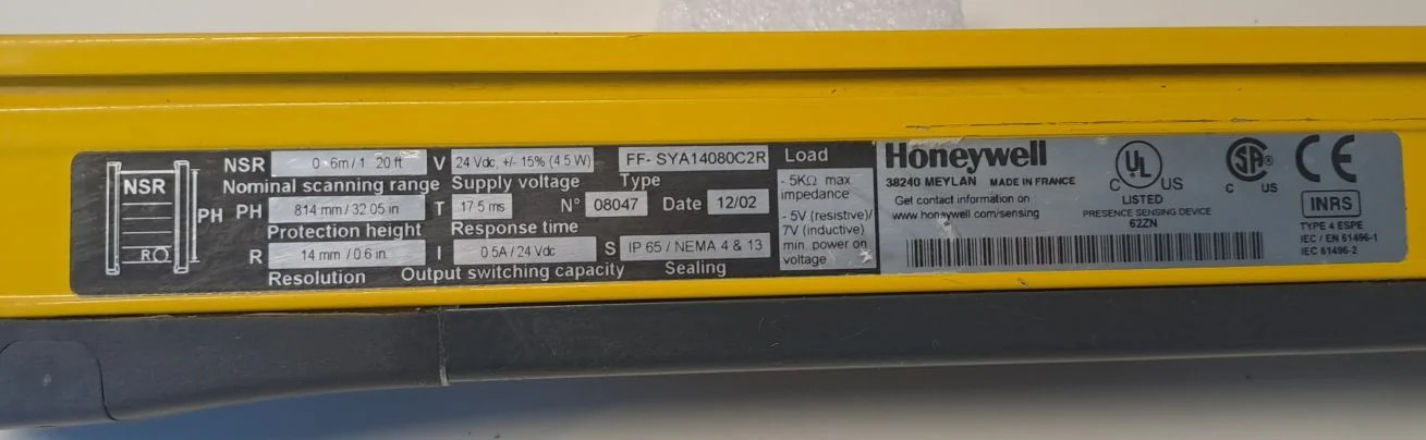 HONEYWELL FF-SYA14080C2R