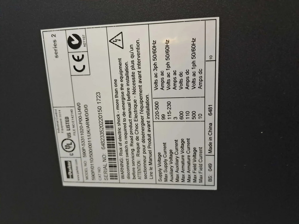 PARKER 590P53311020P00U4V0