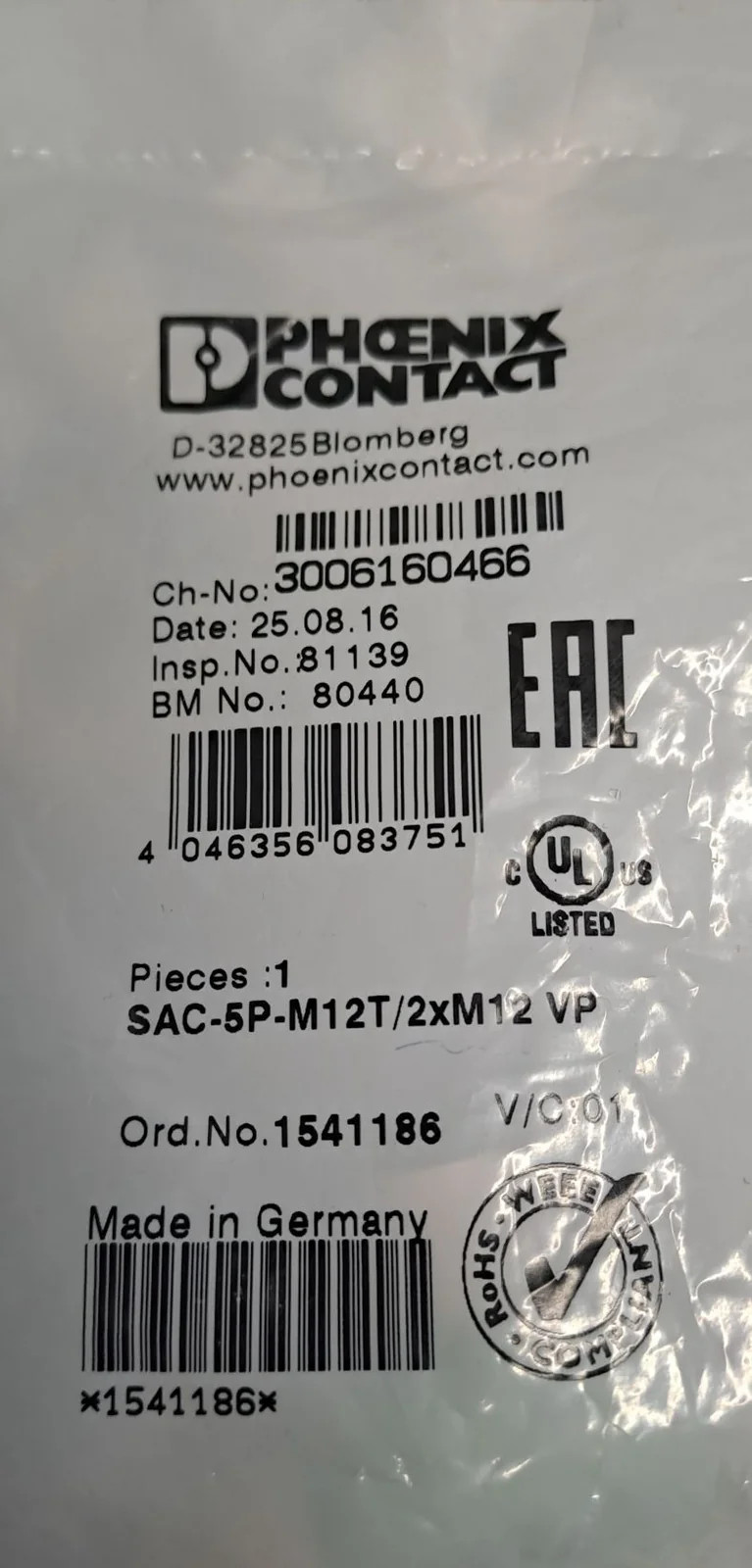PHOENIX CONTACT  1541186