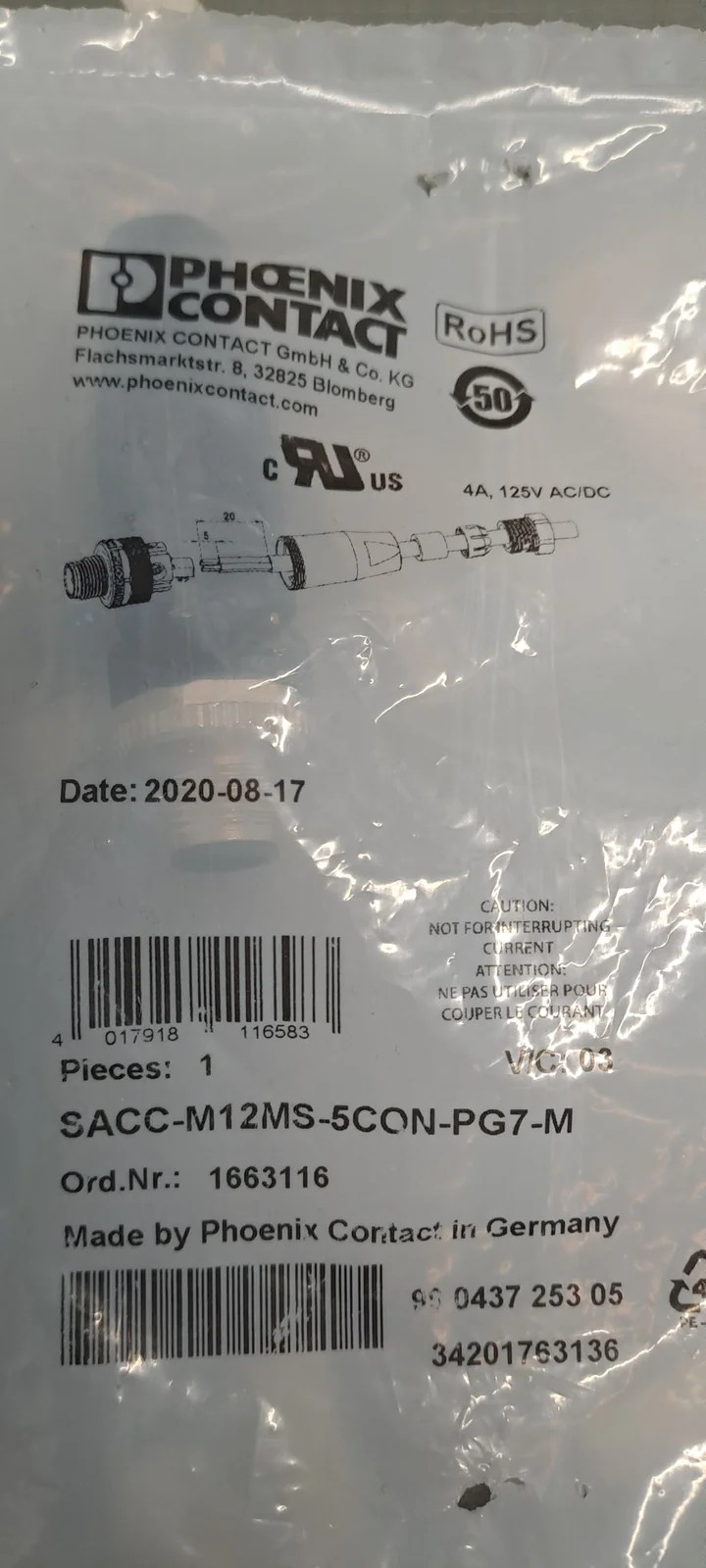 PHOENIX CONTACT  1663116