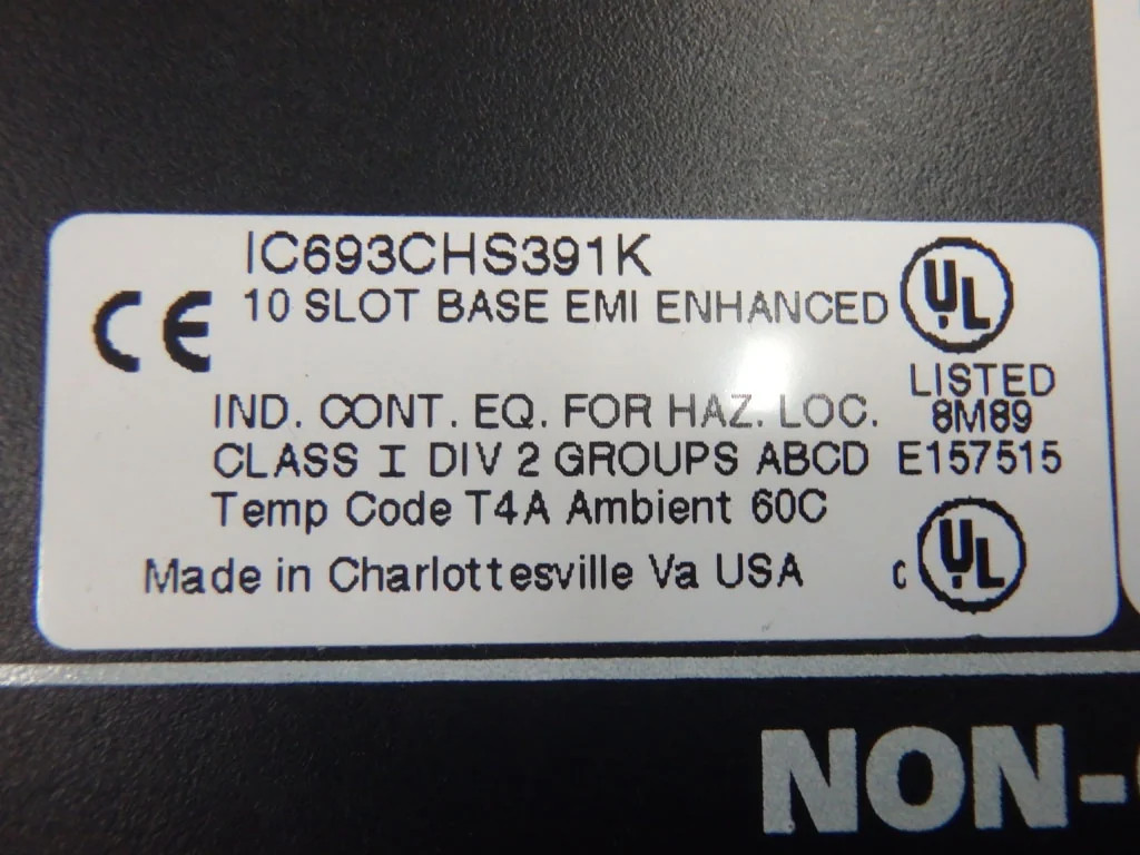 GE FANUC  IC693CHS391