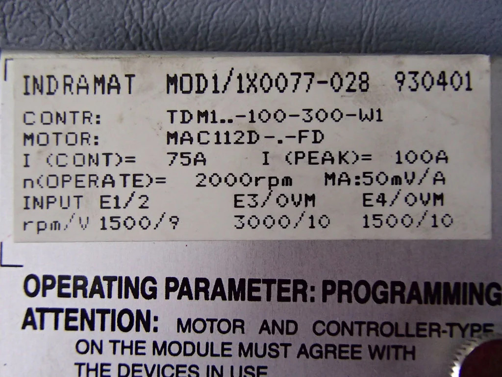 INDRAMAT  MOD1/1X0077-028