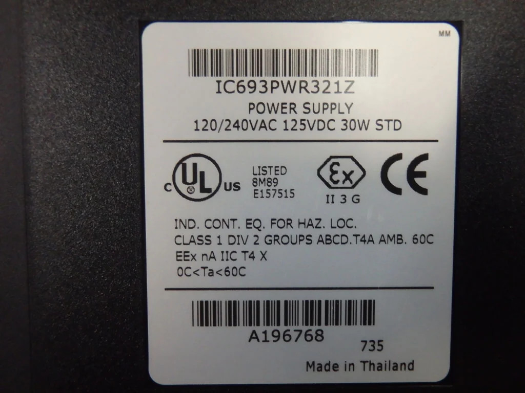 GE FANUC  IC693PWR321