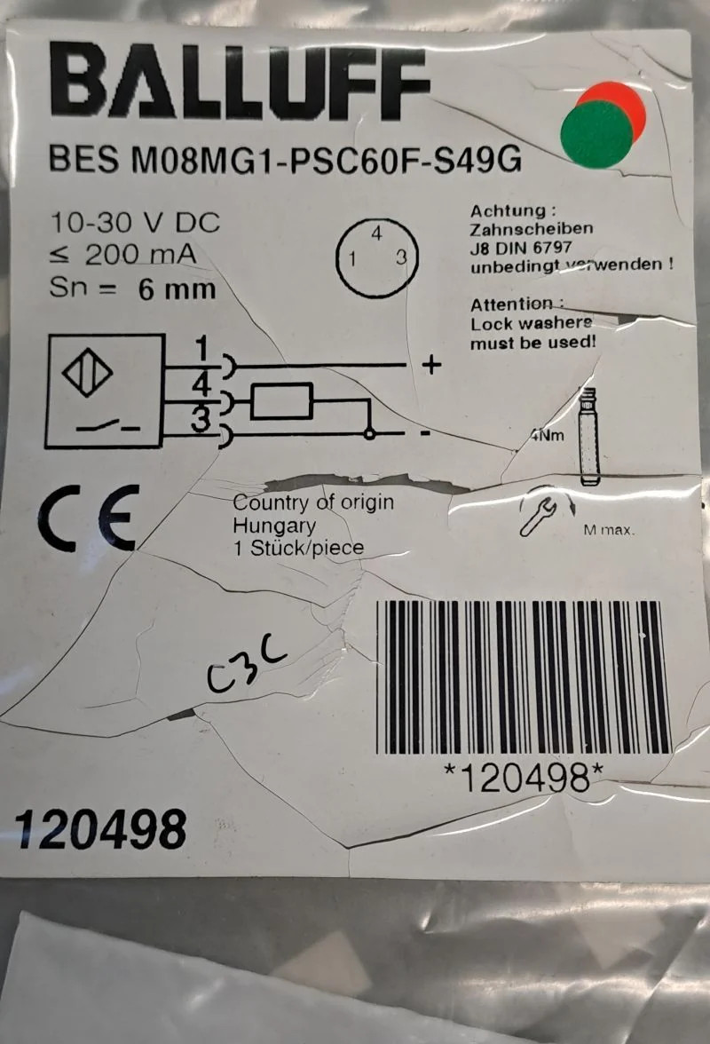 BALLUFF  BESM08MG1-PSC60F-S49G