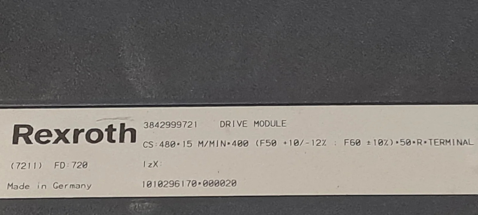 REXROTH  3842999721 + 3842519006 + 3842547996 