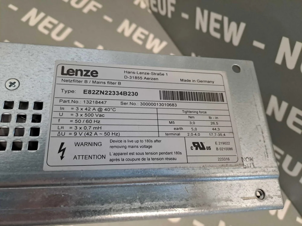 LENZE  E82ZN22334B230