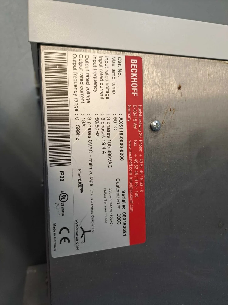 BECKHOFF AX5118-0000-0200