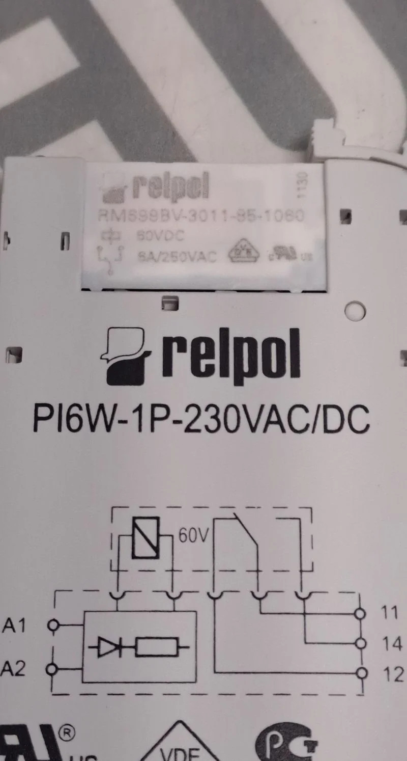 RELPOL PI6W-1P-230VAC/DC