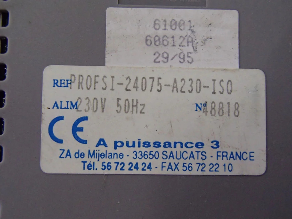 A PUISSANCE 3 PROFSI-24075-A230-ISO