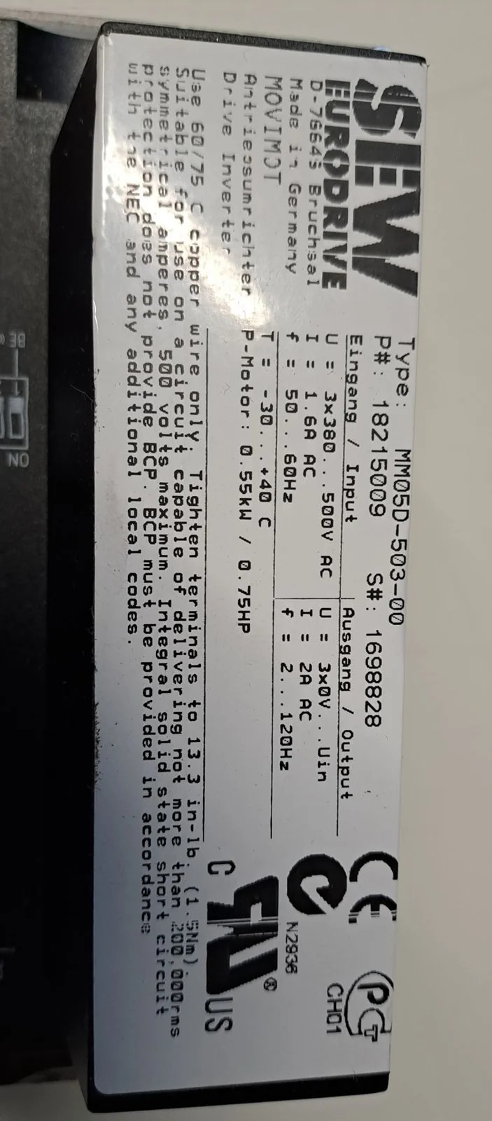 SEW EURODRIVE  MM05D-503-00