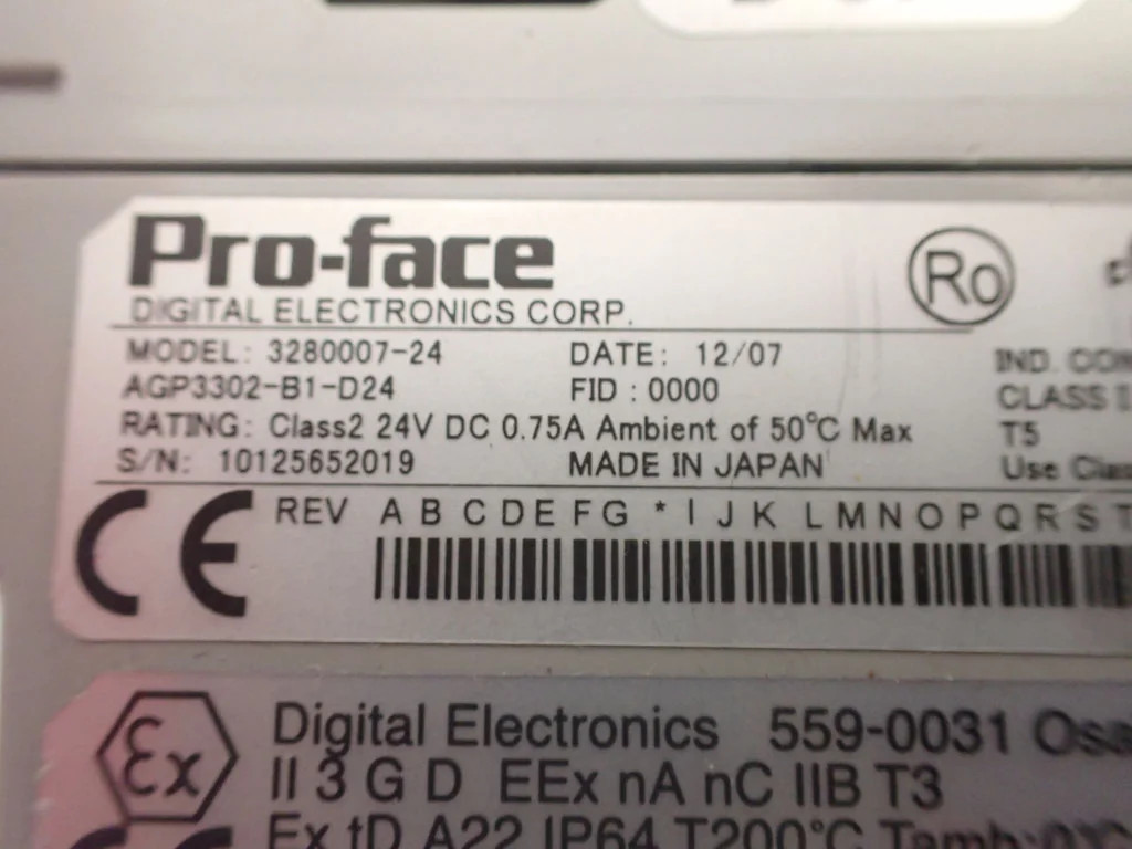 PROFACE  AGP3302-B1-D24