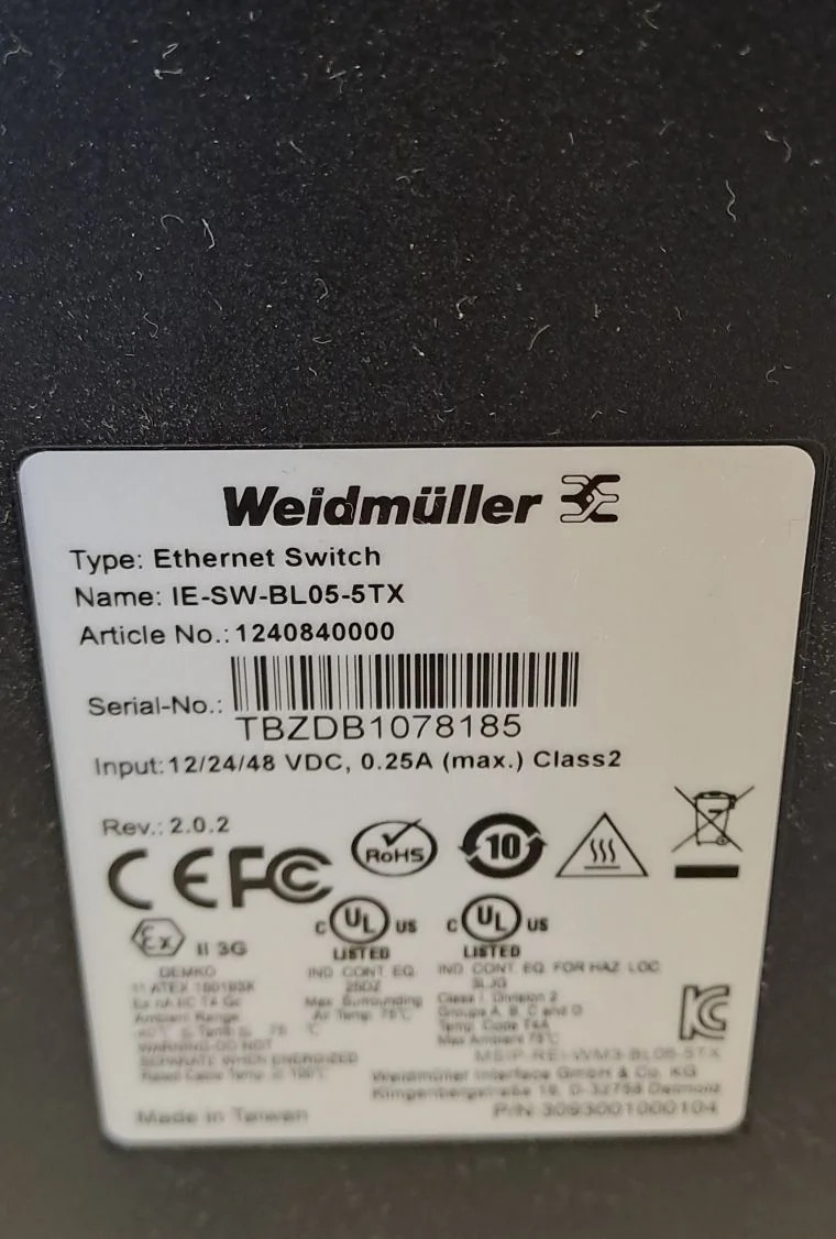 WEIDMULLER  12408400000