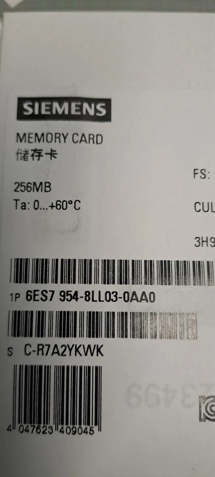 SIEMENS 6ES79548LL030AA0