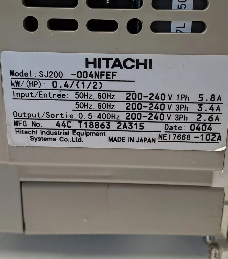 HITACHI SJ200-004NFEF