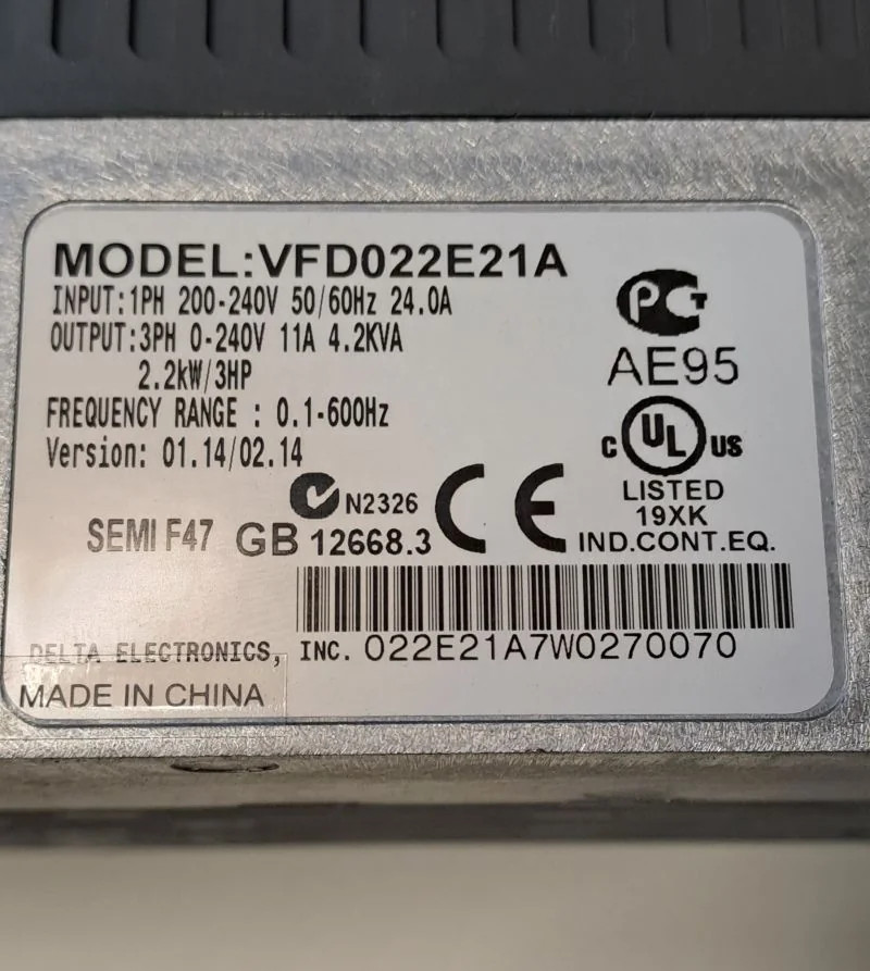 DELTA VFD022E21A