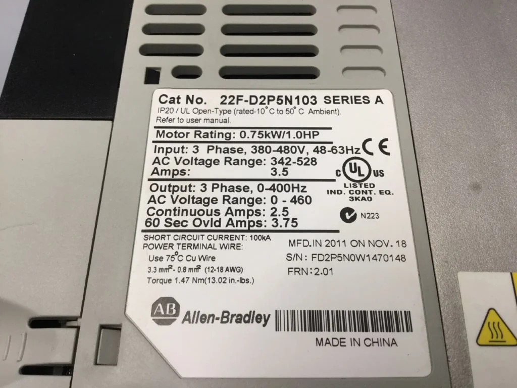 ALLEN BRADLEY  22F-D2P5N103