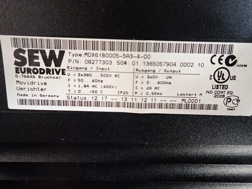 SEW EURODRIVE  MDX61B0005-5A3-4-00