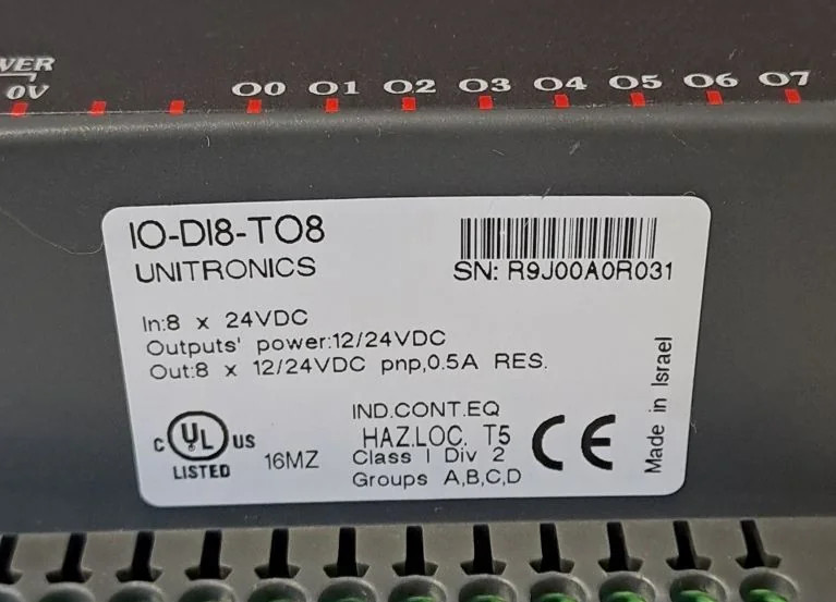 UNITRONICS IO-DI8-TO8