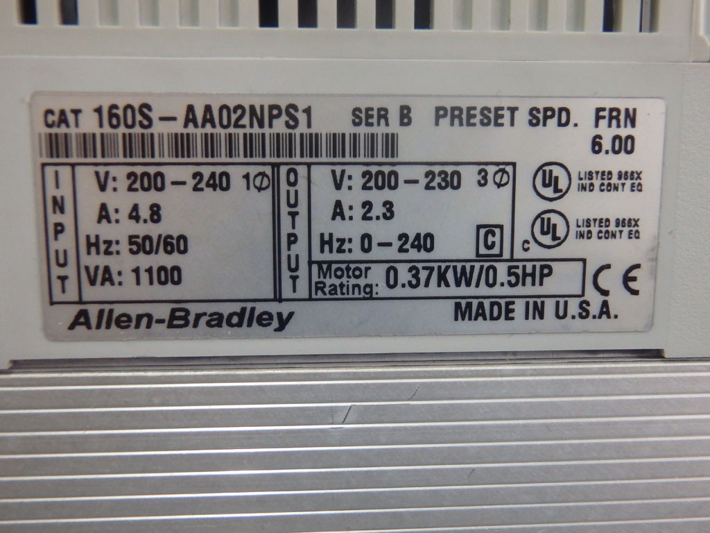 ALLEN BRADLEY 160S-AA02NPS1SERB