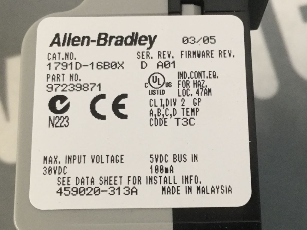 ALLEN BRADLEY 1791D-16BOX