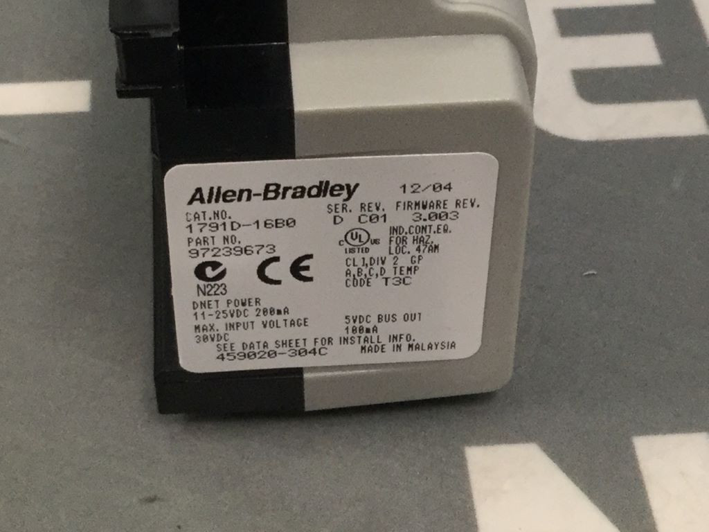 ALLEN-BRADLEY 1791D-16B0