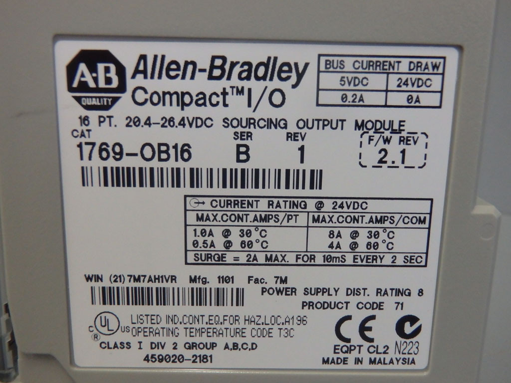 ALLEN BRADLEY 1769-OB16