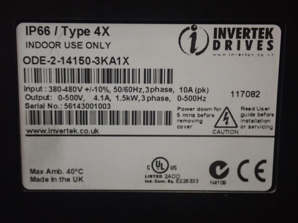 INVERTEK DRIVES ODE-2-14150-3KA1X