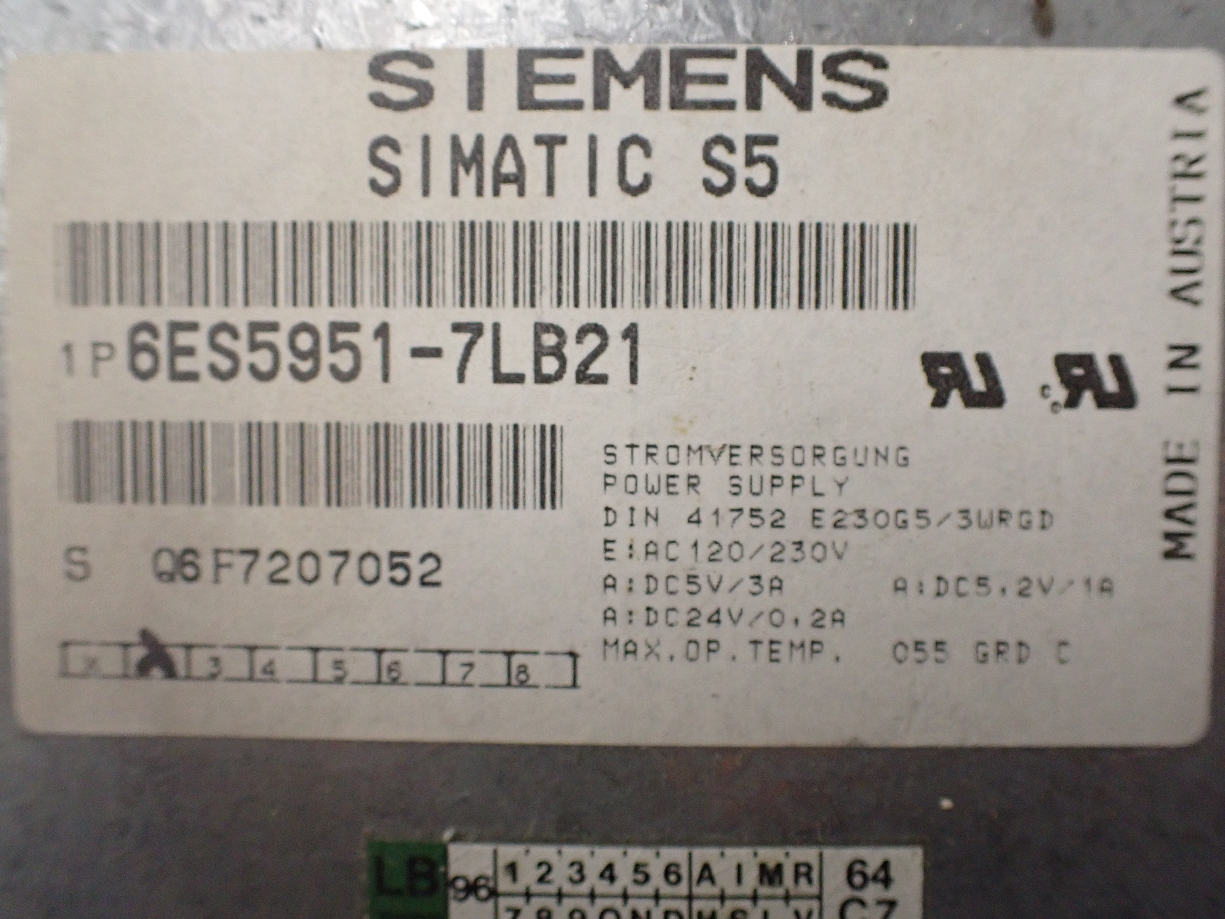 SIEMENS 6ES5951-7LB21