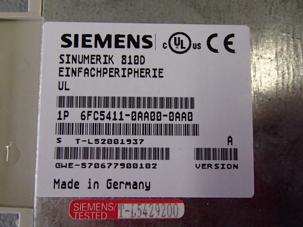 SIEMENS 6FC5411-0AA00-0AA0