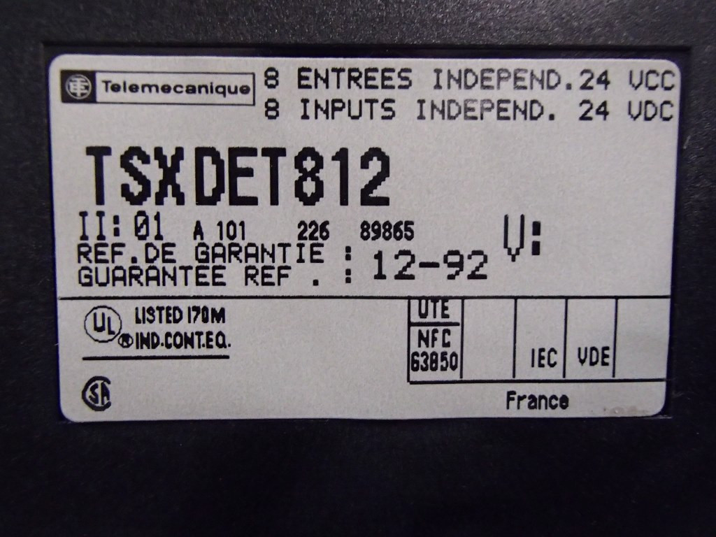 TÉLÉMÉCANIQUE  TSXDET812