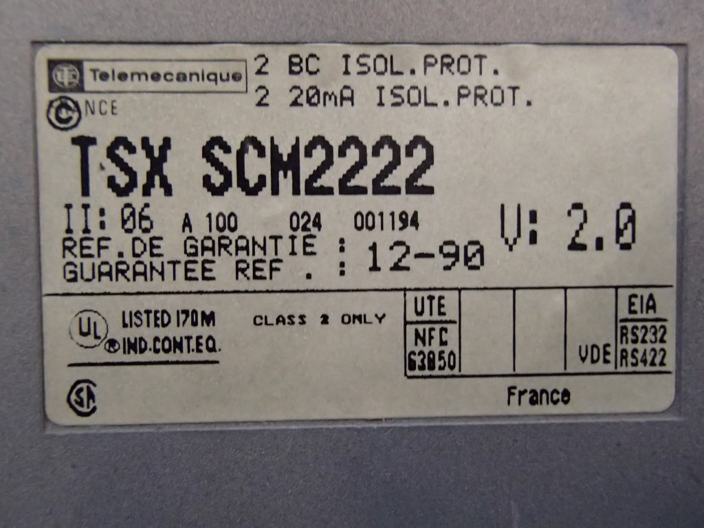 TÉLÉMÉCANIQUE  TSXSCM2222