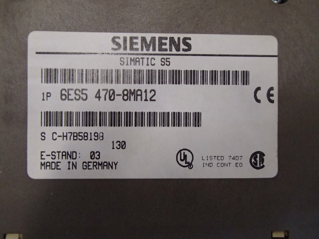 SIEMENS 6ES5470-8MA12