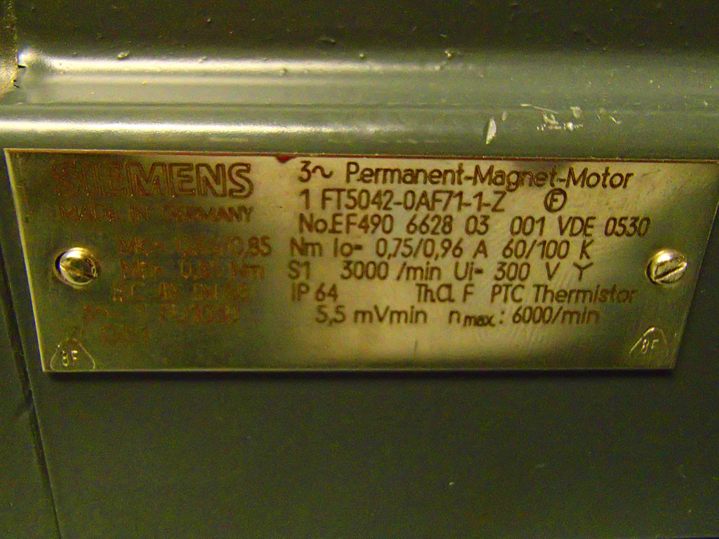 SIEMENS 1FT5042-0AF71-1-Z