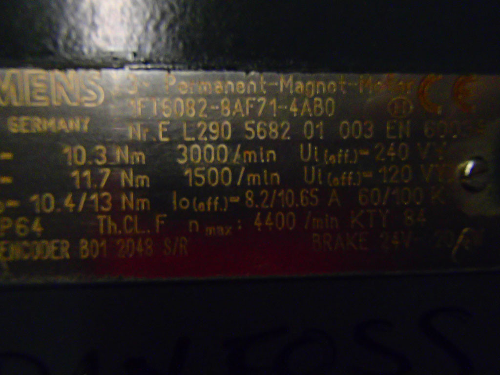 SIEMENS 1FT6082-8AF71-4AB0