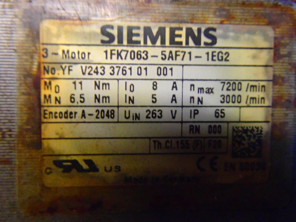 SIEMENS 1FK7063-5AF71-1EG2