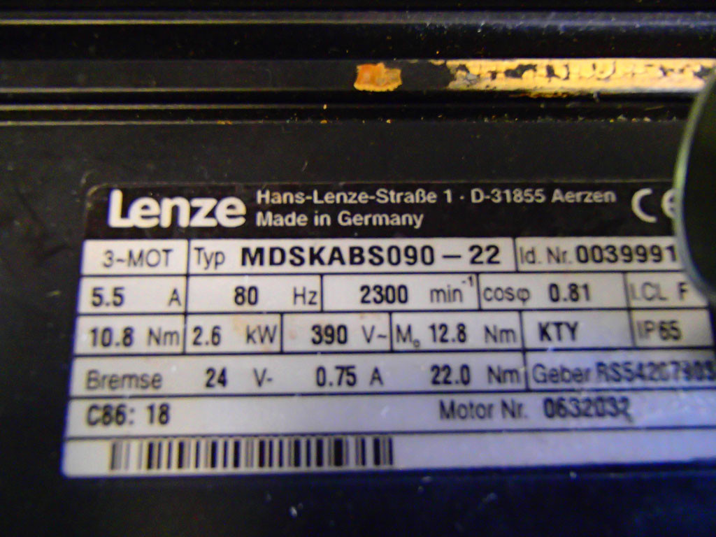 LENZE MDSKABS090-22