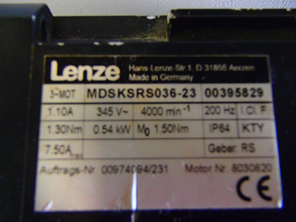 LENZE MDSKSRS036-23
