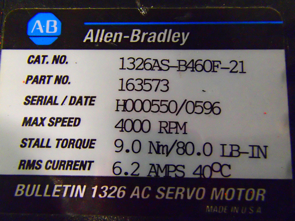 ALLEN-BRADLEY 1326AS-B460F-21