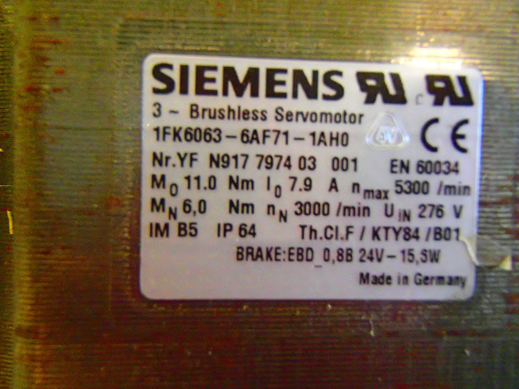 SIEMENS 1FK6063-6AF71-1AH0