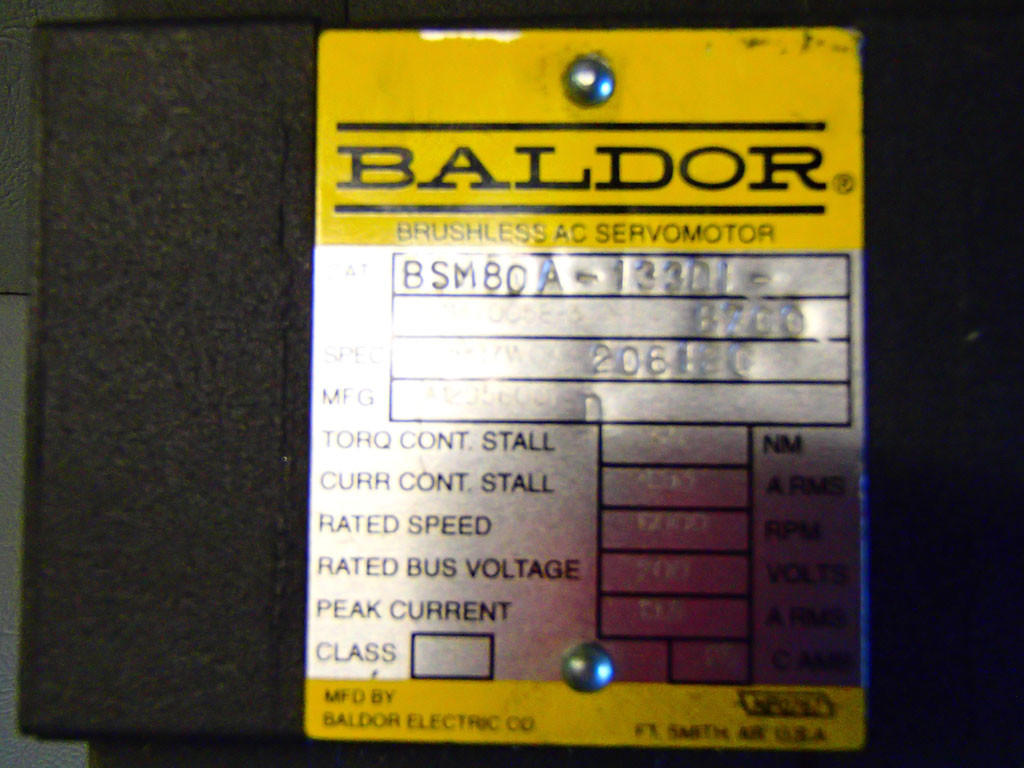 BALDOR BSM80A-133DI