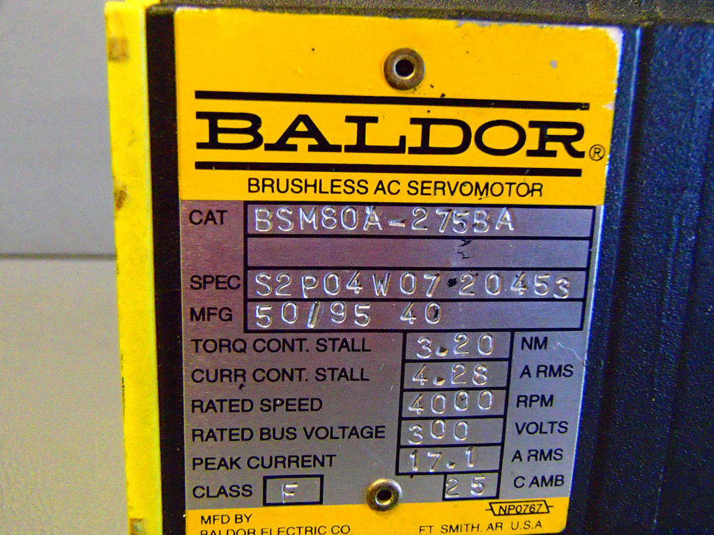 BALDOR BSM80A-275BA