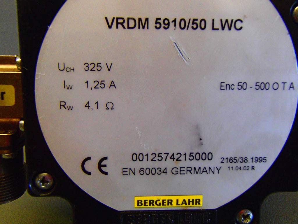 BERGER LAHR VRDM5910/50LWC