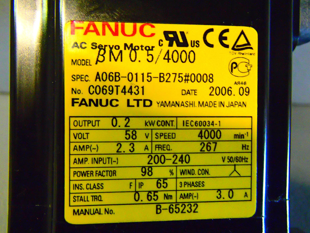 FANUC A06B-0115-B275/0008