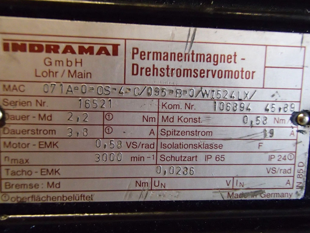 INDRAMAT MAC071A-0-0S-4-C/095-B-0/WI524LX
