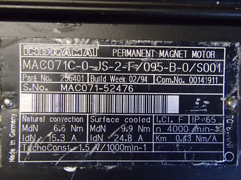 INDRAMAT MAC071C-0-JS-2-F/095-B-0/S001