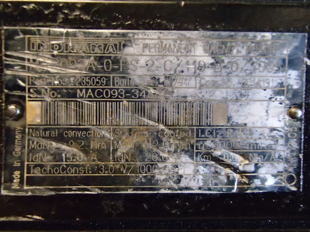 INDRAMAT MAC093A-0-PS-2-C/110-B-B/5005