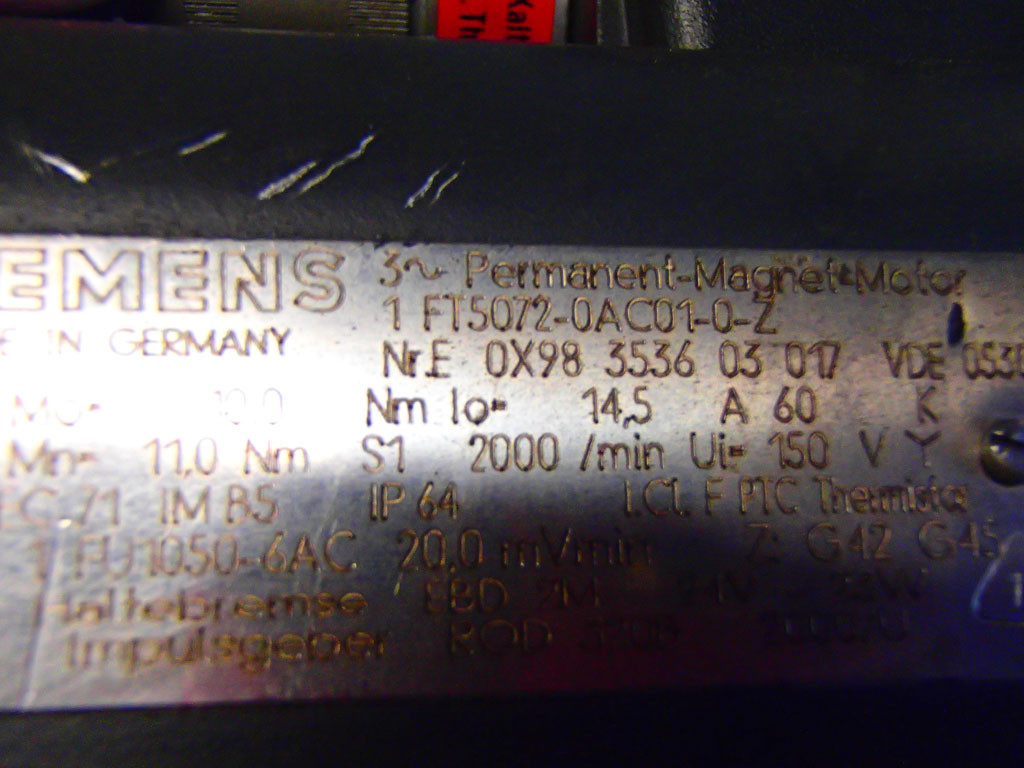 SIEMENS 1FT5072-0AC01-0-Z
